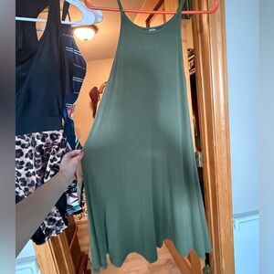 Old Navy Backless Green Dress